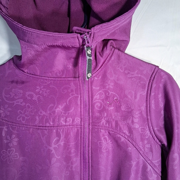 Vertical 9 Women's Med. Violet/Purple Full Zip Lightweight Hooded Jacket - Picture 6 of 10